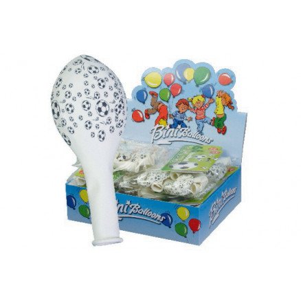 Bini Balloons Bini Balloons Ballonger Fotball Hvit Ø29cm 6 stk