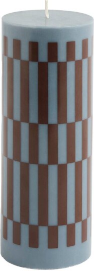 Hay Column Candle kubbelys medium 20 cm Anthrachite bordeaux
