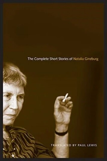 The Complete Short Stories Of Natalia Ginzburg Av Natalia Ginzburg