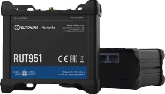 Teltonika RUT951 Wireless Router WWAN Wi-Fi LTE 2G 3G 4G DIN Rail/Surface/Wall Mountable RUT951000300