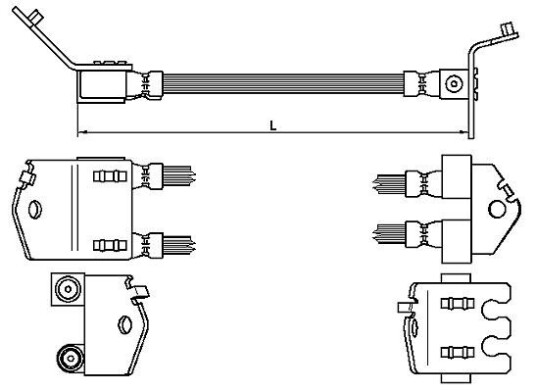 Bremseslange METZGER 4112539 Bremseslange METZGER 4112539