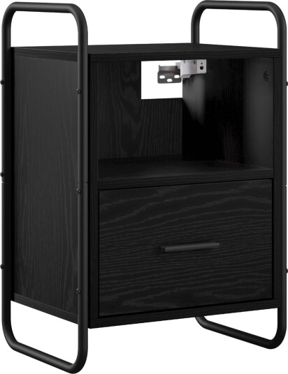 vidaXL Hengende Sengestativ Svart eik 40 x 30 x 60 cm Konstruert tre