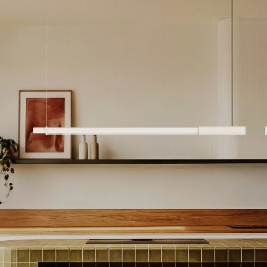 In Fine LED hengelampe hvit lengde 160 cm – DCW Design Aluminium