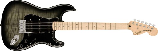Squier Affinity Series Strat Fmt Hss Svart BurstBlack PickguardMn