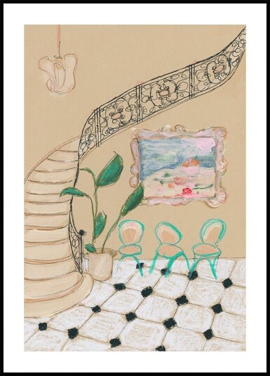 Museum Day In Paris Poster Plakat / 100x150cm