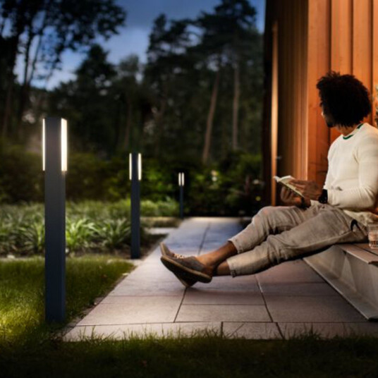 Philips Philips myGarden Stratosphere pullert 77 cm utendørs IP44 2x4,5W LED - Antrasitt