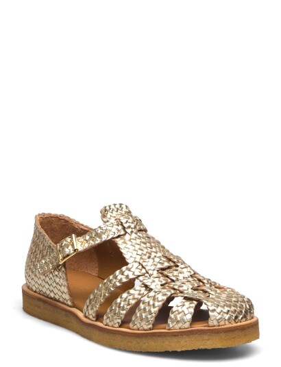 ANGULUS Sandals Flat Closed Toe Gold 39