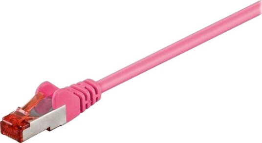 MicroConnect nettverkskabel - 50 cm - rosa