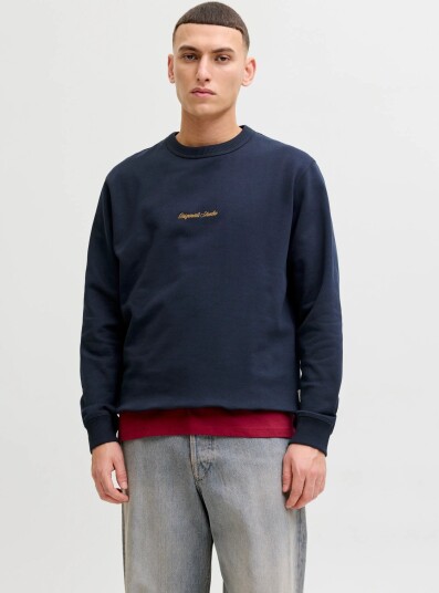 Jack & Jones Jornorrebro Emb Sweat Crew Noos Navy XXL