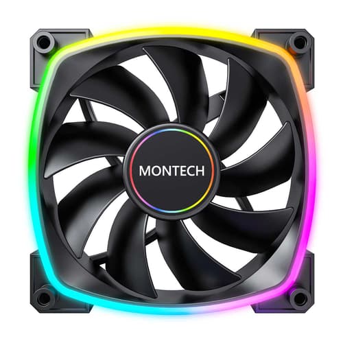 Montech AX140 PWM 140mm RGB Vifte - Svart