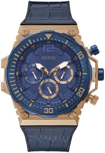 Guess Herreklokke GW0326G1 Blå/Gummi Ø48 mm