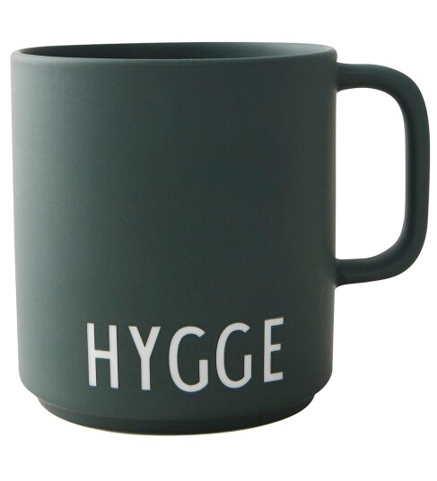 Design Letters favorittkopp med hank 25 cl Hygge-dark green