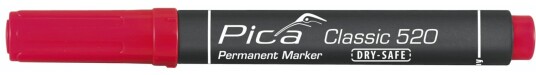 Pica Marker Permanent Merkepenn Rund Spiss 1 4mm   R??d