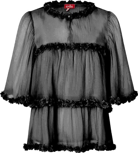 Cras - Bluse Flowcras Blouse - Svart