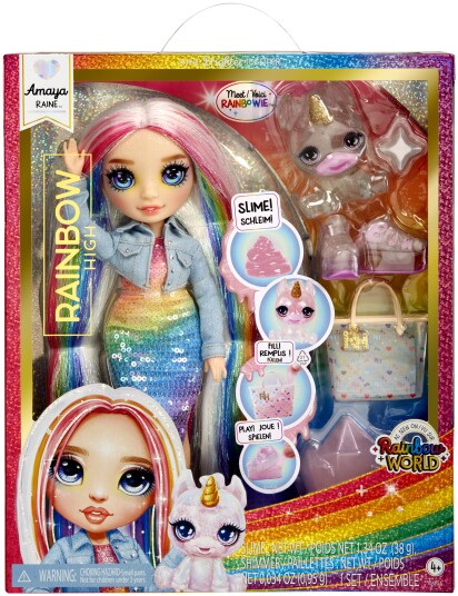 Rainbow High Klassisk Rainbow Mote Dukke 4+ År Amaya Regnbue