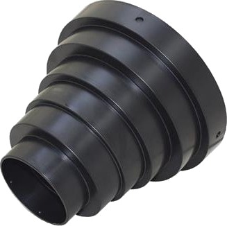 Duka Multiadaptor PVC Sort 160-75 mm for Hydraulikk Duka Multiadaptor PVC Sort 160-75 mm for Hydraulikk