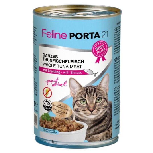 Feline Porta 21 Våtfôr Tunfisk med Shirasu 400 g for Katt