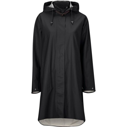 Ilse Jacobsen Women's Raincoat Detachable Hood 38 , Black