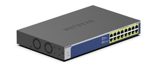 Netgear GS516PP-100EUS 16-Port Gigabit Ethernet High-Power PoE+ Unmanaged Switch (260W) (0606449149258)