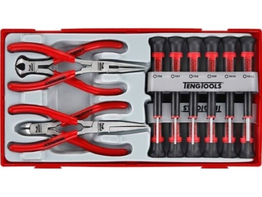 Teng Tools Precision Screwdrivers And Pliers 16-Piece Set Ttmi16 104450101 Teng Tools Precision Screwdrivers And Pliers 16-Piece Set Ttmi16 104450101