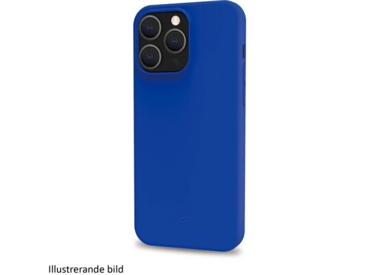 Celly Cromo Mykt Gummideksel for iPhone 16 Blå