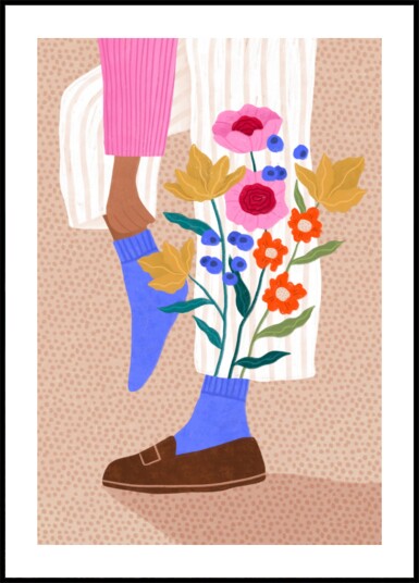 Whimsical Flower Legs Plakat / 100x150