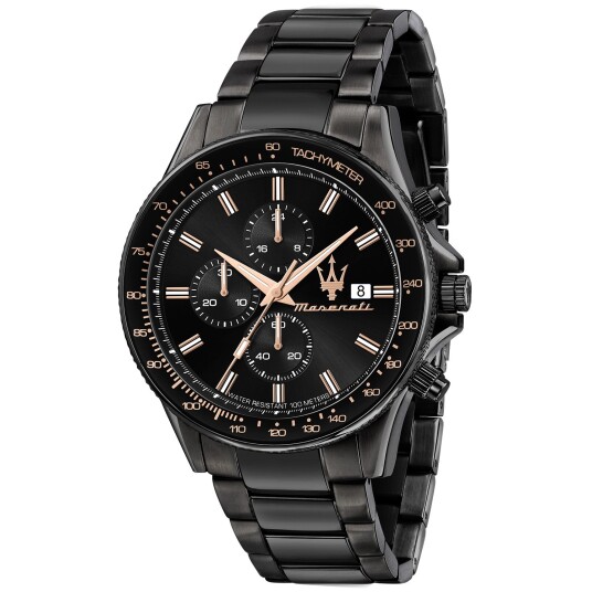 Maserati Sfida R8873640011 - Herre - 45 mm - Analog - Kvarts urverk - Mineralglas