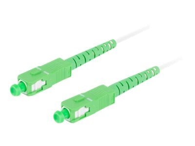 Lanberg - Koblingskabel - Sc/Apc (Hann) Til Sc/Apc (Hann) - 20 M - 3 Mm - Fiberoptisk - Simpleks - 9 / 125 Micron - G.657.A2 - Halogenfri - Hvit - (Antall Per Pakke: 50) - For P/N: Fp-Scap-Se11-0020-Ye Fp-Scap-Ss11-0020-Ye Fp-Scap-Ss21-1202-Mc