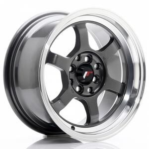 Japan Racing JR12 Gun Metal Machined LIP 8.5x15 4x100 ET13 B73.1