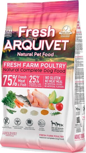 Arquivet Tørrfôr Fresh Farm Fjærkre Sparepakke 2 X 2.5 kg