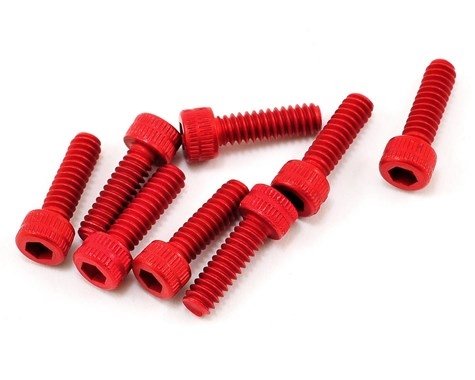 Calandra CRC-1462 CRC 4-40x3/8 Alum Red Cap Head Screw (8)