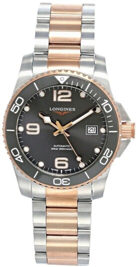 Longines Herreklokke L3.781.3.78.7 HydroConquest Grå/Stål Ø41 mm