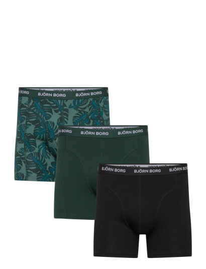 Björn Borg Cotton Stretch Boxer 3P - Green - XS Björn Borg Cotton Stretch Boxer 3P - Green - XS