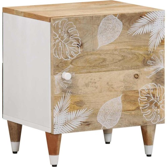 Nattbord 40x33,5x46 cm heltre mango 8721158496591
