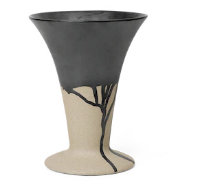 Flores Vase 23 cm Sand/Svart