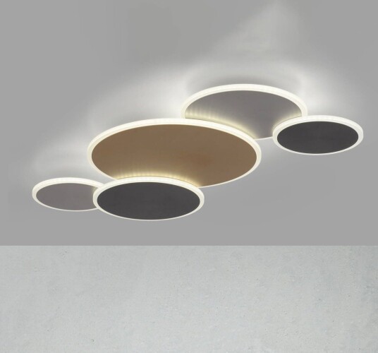 Q Smart Home Smart taklampe Q Piato dimbar Flerfarget Stue / spisestue Metall Moderne Flerhodet takbelysning