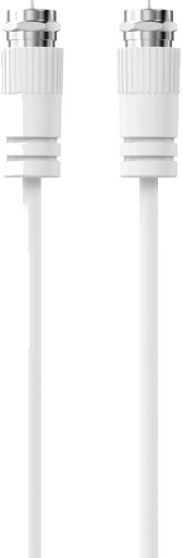 Sinox Satellitkabel. 2.5M. Hvid