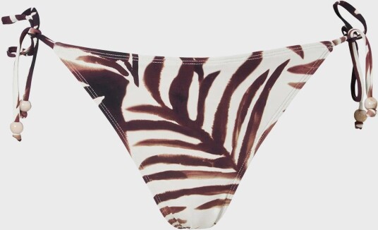 By Malina - Bikinitruse Sanja Beaded Tie Bikini Bottoms - Brun