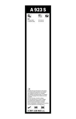 Viskerblad BOSCH 3 397 118 923