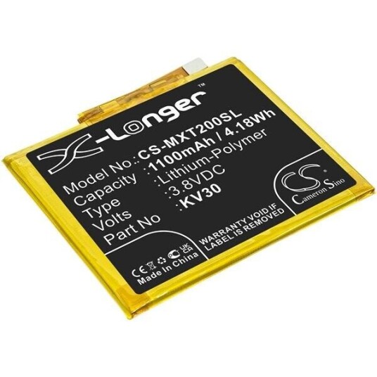 Motorola XT2000-2 batteri (1100 mAh 3.8 V, Sort)