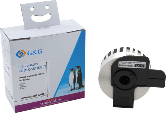 G&G Etikett Ruller Kompatible Med Brother Dk 22210