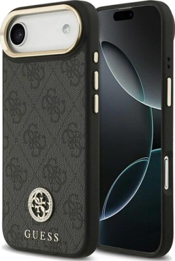 GUESS 4G Strass Logo MagSafe case for iPhone Air - black
