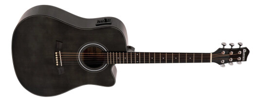 Dimavery Stw-90 Western Guitar Vintage Svart Dimavery Stw-90 Western Guitar Vintage Svart