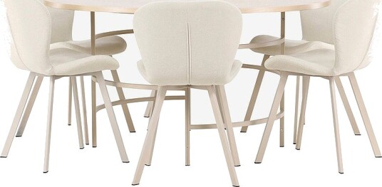 Venture Home Spisebord Copenhagen med Lilja stol Beige Venture Home Spisebord Copenhagen med Lilja stol Beige