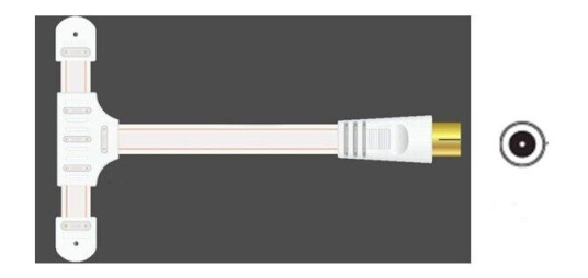 Sinox FM Antenna for Radio. 1.7m. White