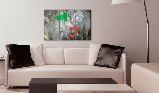 Bilde Artistic map of Italy 90x60 Artgeist sp. z o. o.