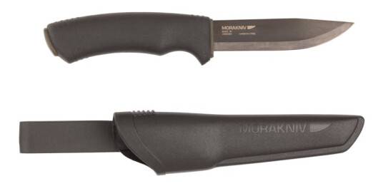 Mora Bushcraft Jaktkniv Black 109mm med Slire og Tennstål Mora Bushcraft Jaktkniv Black 109mm med Slire og Tennstål