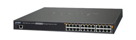 Planet Hpoe-1200G - Strøminjektor - 360 Watt - Ethernet 10/100/1000 - Utgangskontakter: 12 Planet Hpoe-1200G - Strøminjektor - 360 Watt - Ethernet 10/100/1000 - Utgangskontakter: 12