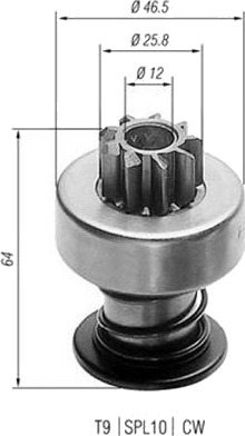 Lite tannhjul starter MAGNETI MARELLI 940113020023