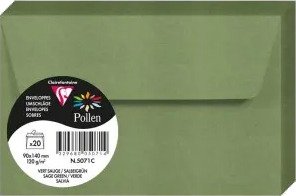 Clairefontaine 5076C C6 114 X 162 Mm Grønn 120 G/M2 20 Stk